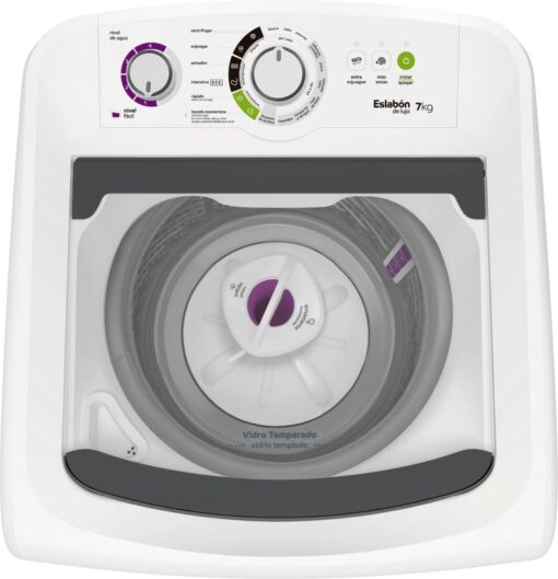 LAVARROPAS ESLABON DE LUJO EWH07BB 7KG 750RPM BLANCO - Imagen 2