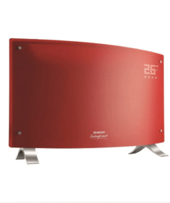 ESTUFAS PEABODY PE-VQM20R VITRO CONVECTOR CURVO 2000W ROJO