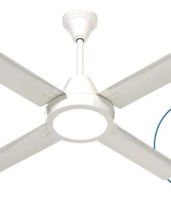 VENTILADORES SEVERBON 030131 VENTILADOR DE TECHO C/LUZ LED C/R 4P ACERO BLANCO VTA-420