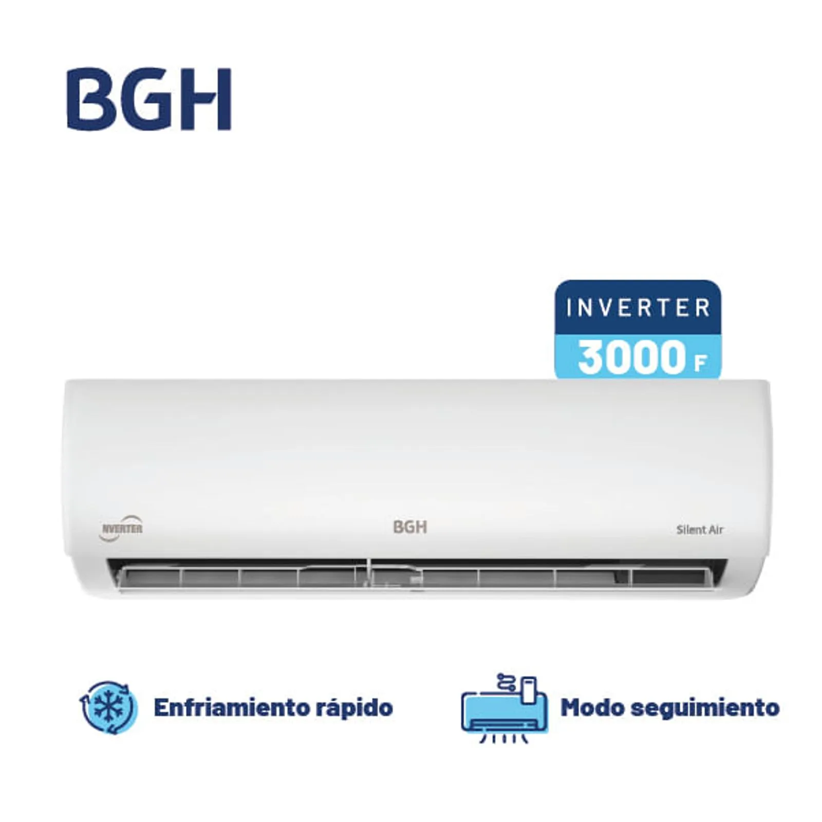 AIRE ACONDICIONADO BGH BSI35WCLW SPLIT INVERTER 3500W F/C
